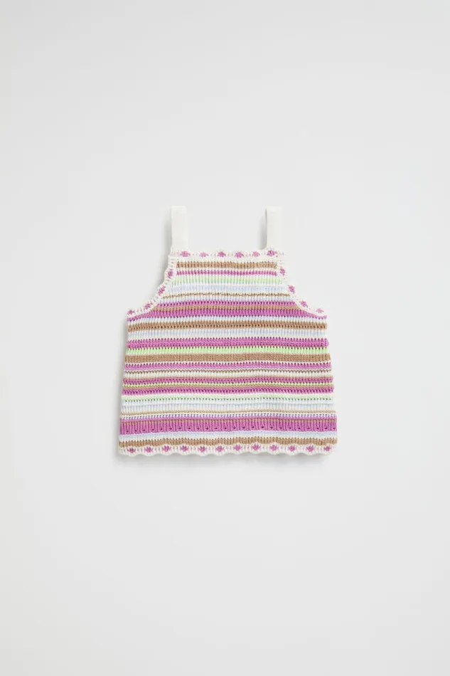 Seed Heritage TShirts and Tops Crochet Knit Cami Multi 8211 Girl