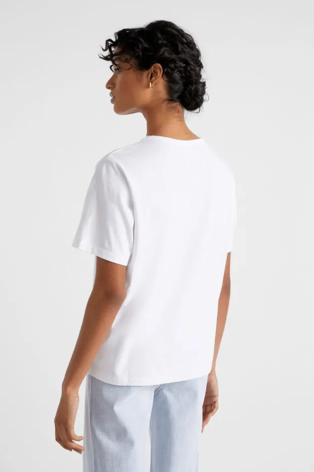 Seed Heritage TShirts and Tops Cut Out Boxy Tee Whisper White 8211 Woman