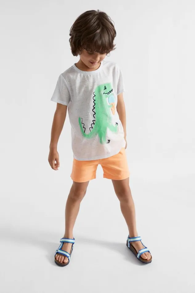 Seed Heritage TShirts and Tops Dino Tee Marine Speckle 8211 Boy