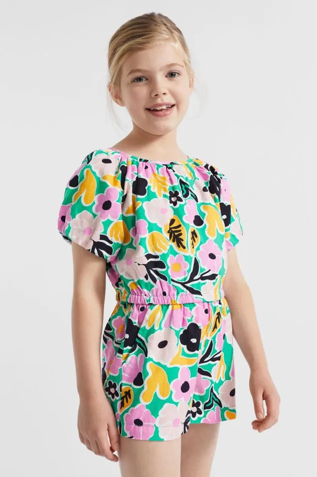 Seed Heritage TShirts and Tops Floral Top Jade Green 8211 Girl