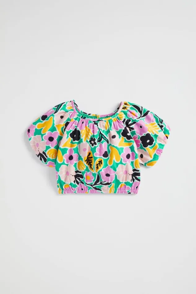 Seed Heritage TShirts and Tops Floral Top Jade Green 8211 Girl