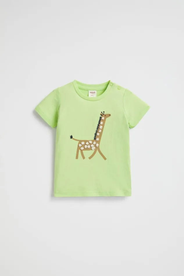 Seed Heritage TShirts and Tops Giraffe Tee Key Lime 8211 Baby