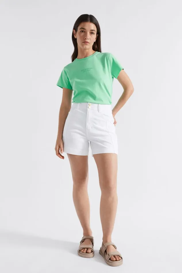 Seed Heritage TShirts and Tops Logo Printed Crew Tee Key Lime 8211 Woman
