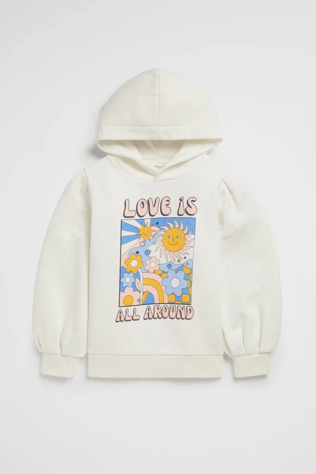 Seed Heritage TShirts and Tops Love Is All Around Hoodie Canvas 8211 Girl