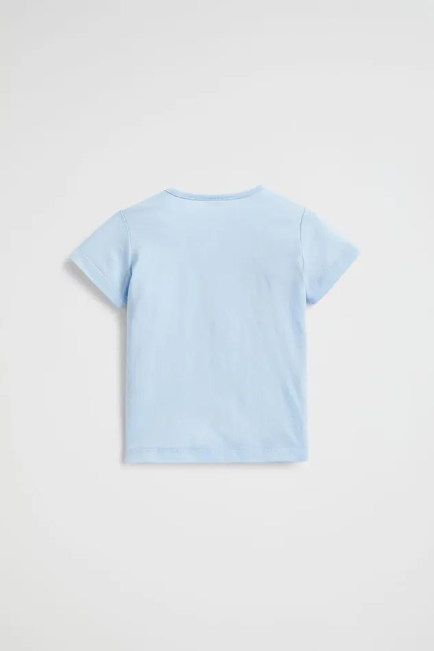 Seed Heritage TShirts and Tops Namaste Tee Baby Blue 8211 Baby