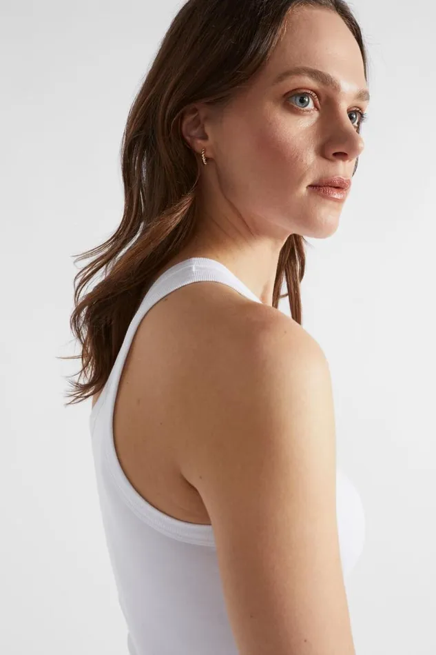 Seed Heritage TShirts and Tops One Shoulder Tank Whisper White 8211 Woman