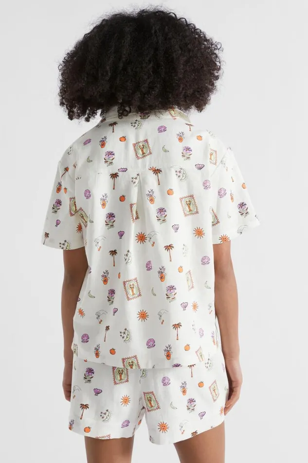 Seed Heritage TShirts and Tops Relaxed Soleil Shirt White 8211 Teen Girl