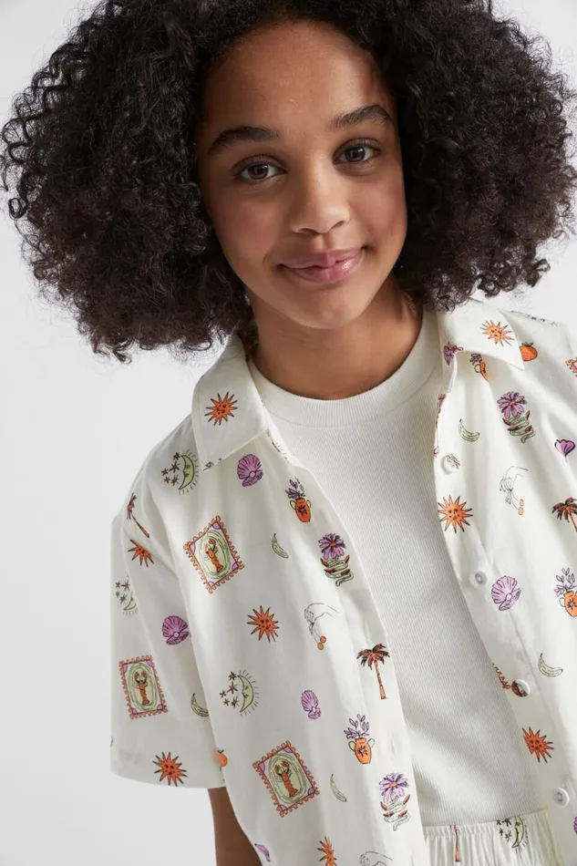 Seed Heritage TShirts and Tops Relaxed Soleil Shirt White 8211 Teen Girl
