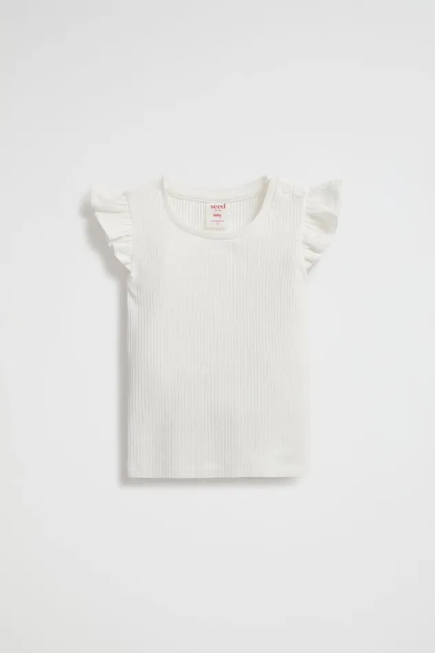 Seed Heritage TShirts and Tops Rib Frill Tank Canvas 8211 Baby