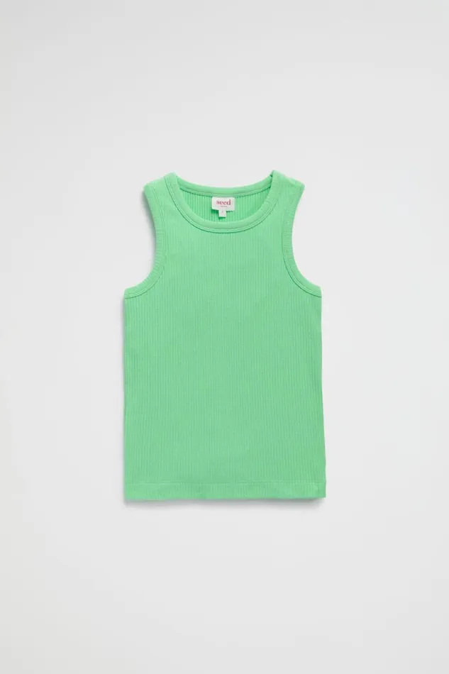 Seed Heritage TShirts and Tops Rib Tank Pine Lime 8211 Girl