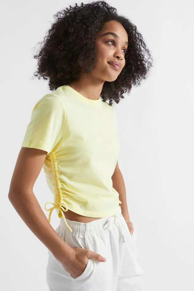 Seed Heritage TShirts and Tops Side Tie Tee Lemonade 8211 Teen Girl