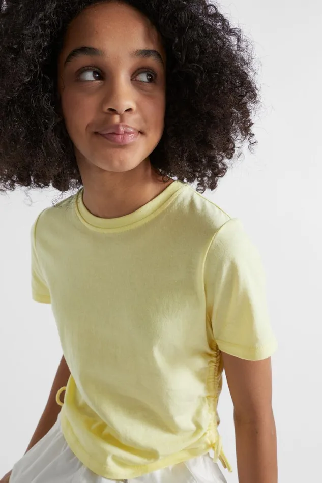 Seed Heritage TShirts and Tops Side Tie Tee Lemonade 8211 Teen Girl