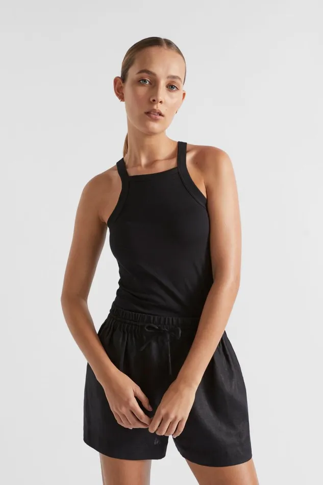 Seed Heritage TShirts and Tops Square Neck Tank Black 8211 Woman