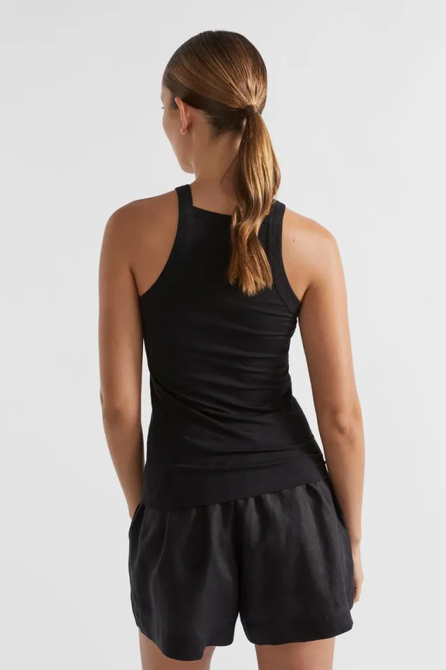 Seed Heritage TShirts and Tops Square Neck Tank Black 8211 Woman