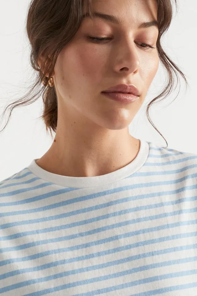 Seed Heritage TShirts and Tops Stripe Batwing Tee Bluebell Stripe 8211 Woman Seed Heritage TShirts and Tops Stripe Batwing Tee Bluebell Stripe 8211 Woman