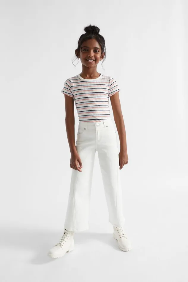 Seed Heritage TShirts and Tops Stripe Rib Tee Canvas Multi 8211 Girl