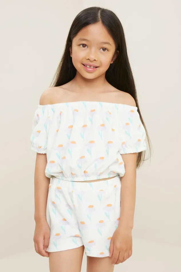 Seed Heritage TShirts and Tops Terry Towel Top Vintage White 8211 Girl