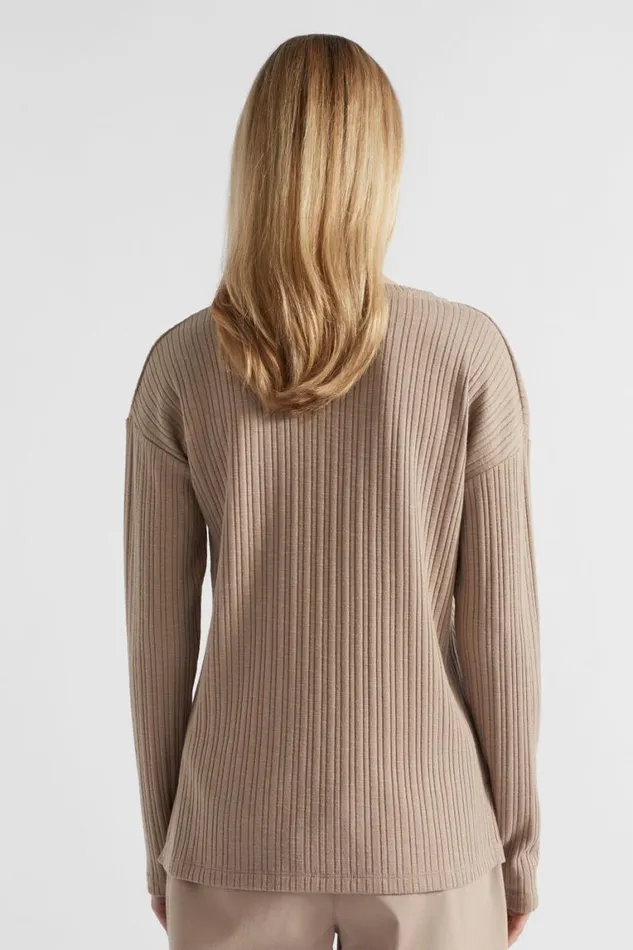 Seed Heritage TShirts and Tops Textured V Neck Top Cookie 8211 Woman