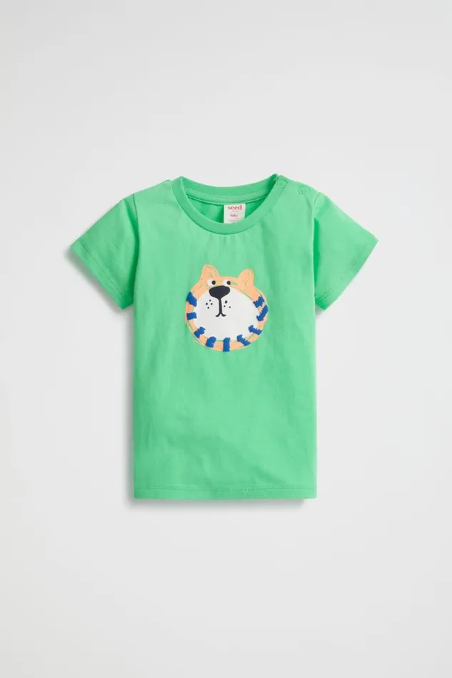 Seed Heritage TShirts and Tops Tiger Face Tee Pine Lime 8211 Baby