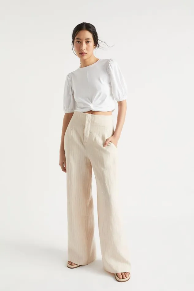Seed Heritage TShirts and Tops Twist Front Blouson Sleeve Top Whisper White 8211 Woman Seed Heritage TShirts and Tops Twist Front Blouson Sleeve Top Whisper White 8211 Woman