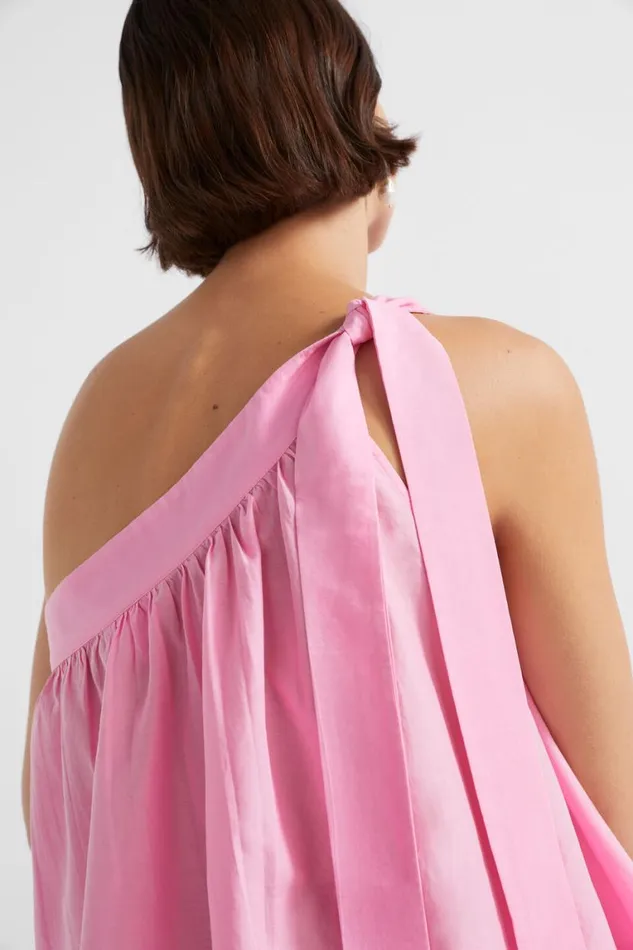 Seed Heritage TShirts and Tops Voile Tie Shoulder Top Pink Gin 8211 Woman