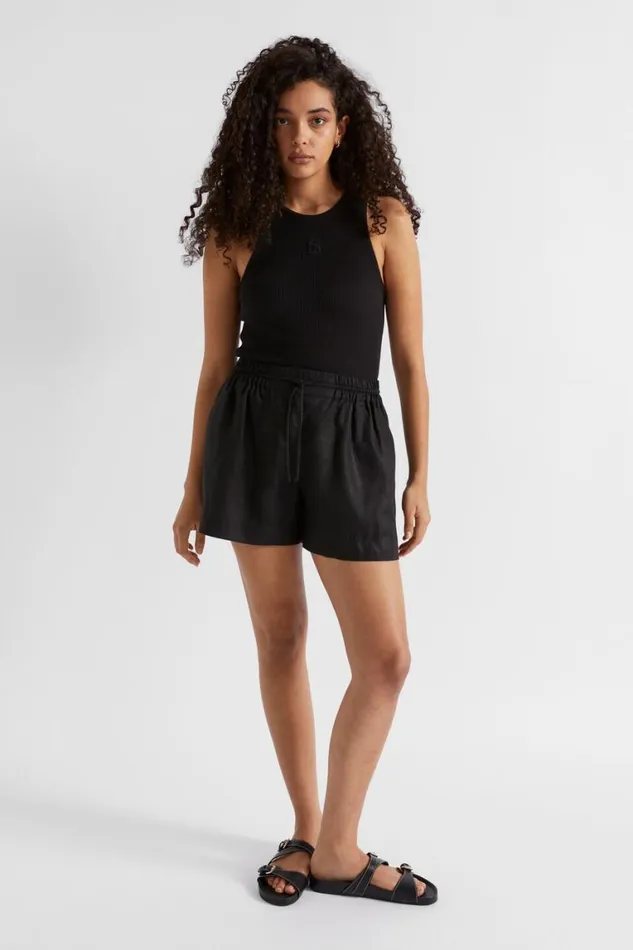 Seed Heritage TShirts and Tops Waffle Logo Tank Black 8211 Woman