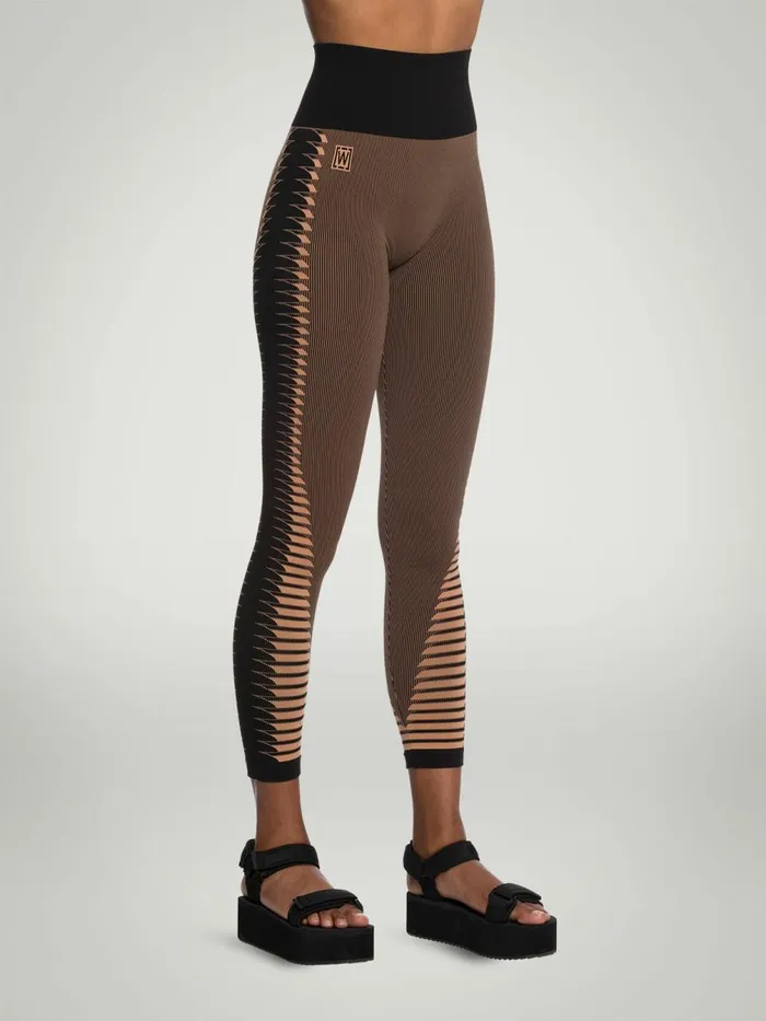Shaping Slit 78 Leggings Caramelblack Women Wolford Leggings
