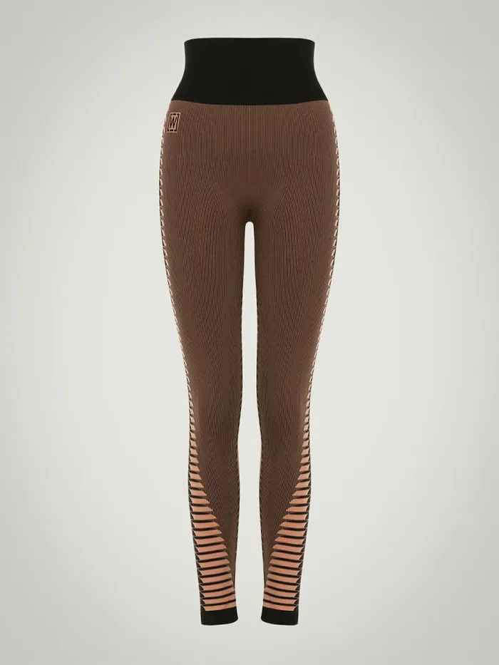 Shaping Slit 78 Leggings Caramelblack Women Wolford Leggings