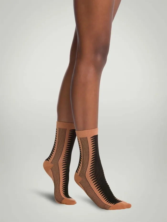 Shaping Slit Socks Caramelblack Women Wolford Socks