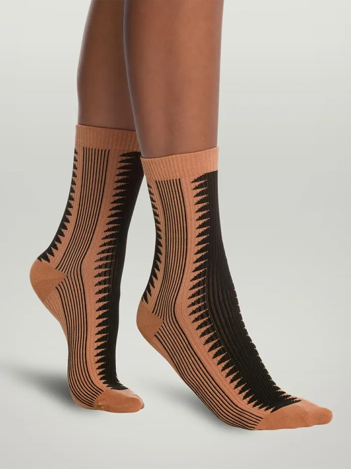Shaping Slit Socks Caramelblack Women Wolford Socks