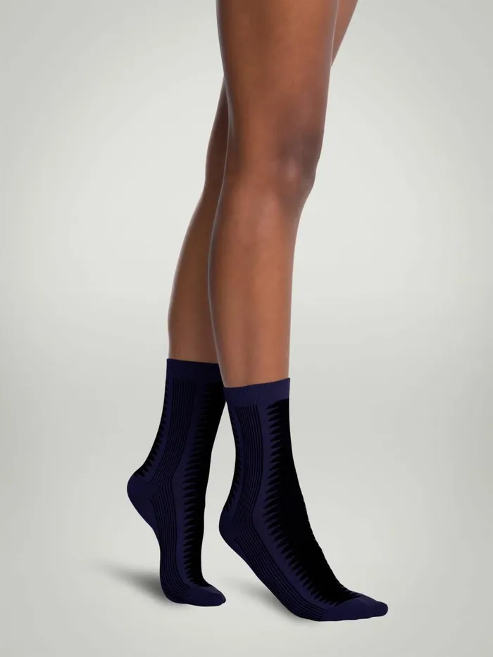Shaping Slit Socks Indigo Berryblack Women Wolford Socks