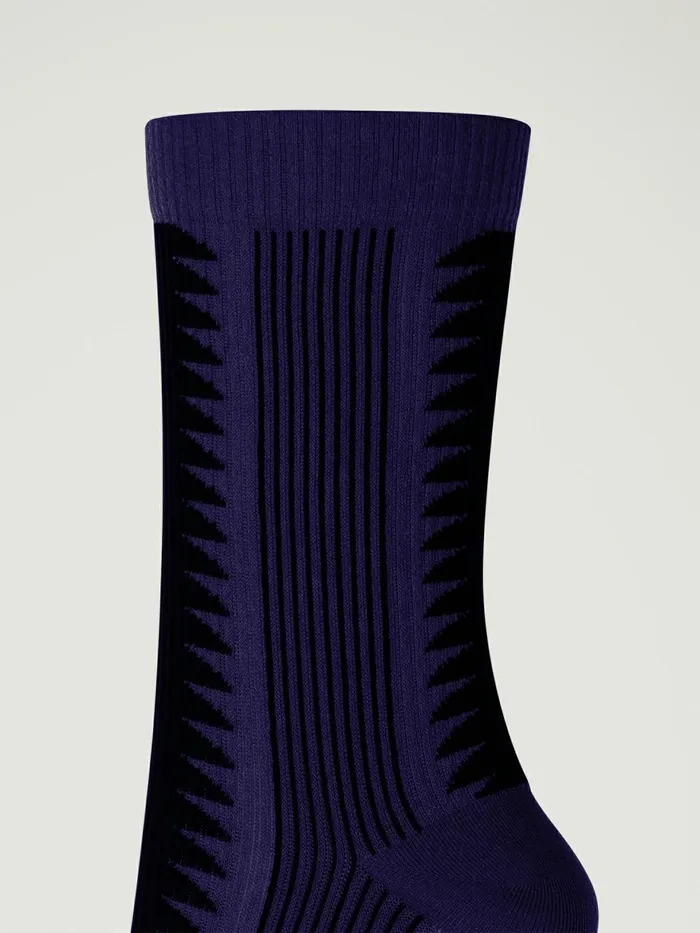 Shaping Slit Socks Indigo Berryblack Women Wolford Socks