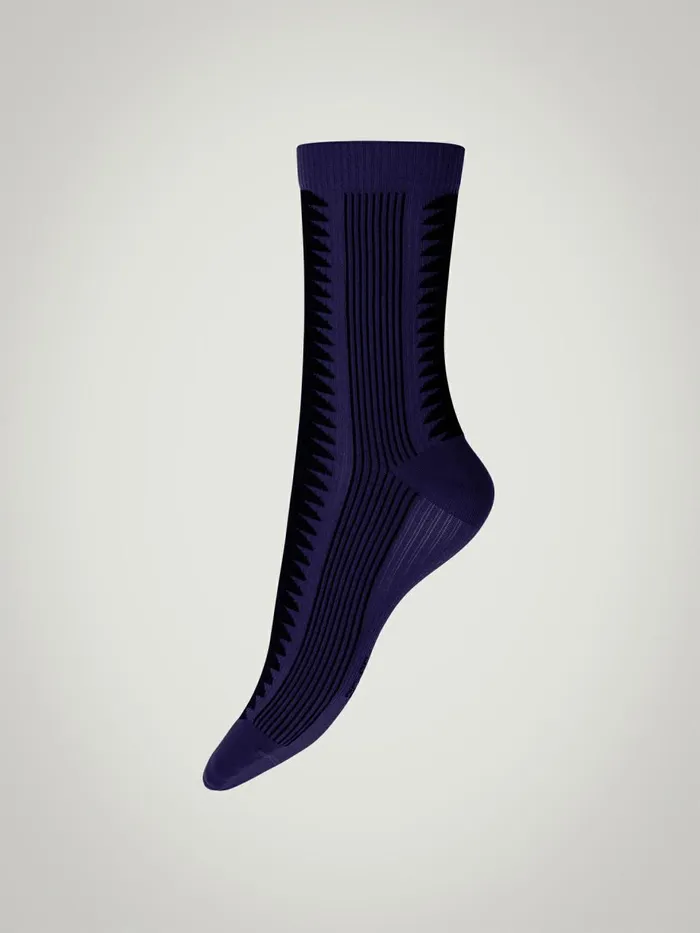 Shaping Slit Socks Indigo Berryblack Women Wolford Socks