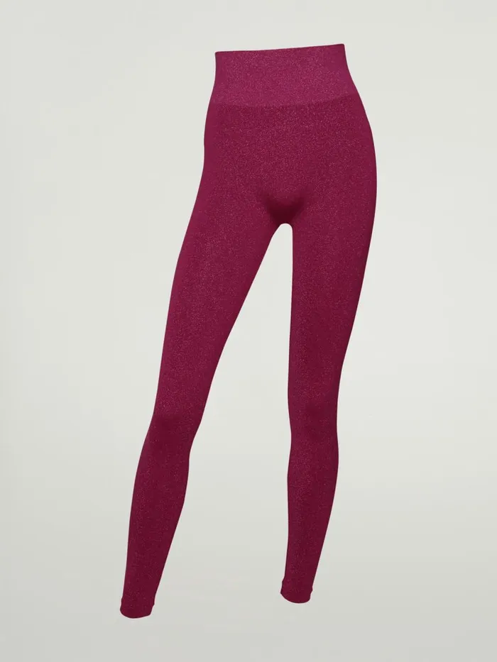 Shiny Leggings Mineral Redpink Women Wolford Athleisure Leggings