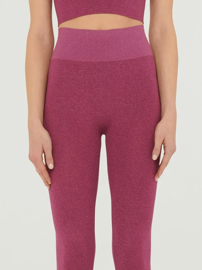 Shiny Leggings Mineral Redpink Women Wolford Athleisure Leggings