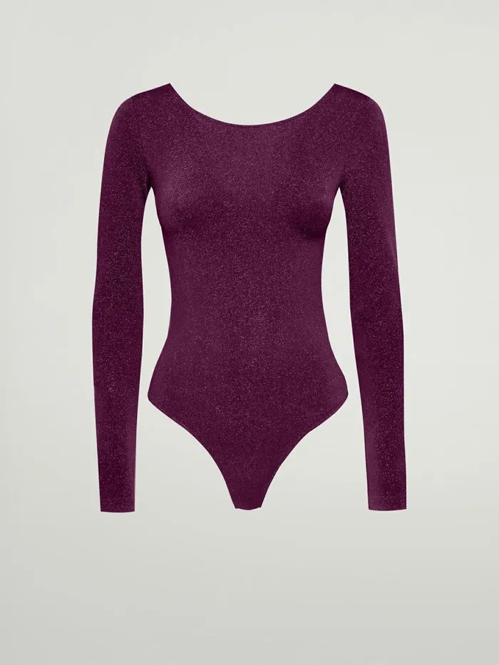 Shiny String Body Mineral Redpink Women Wolford Tops
