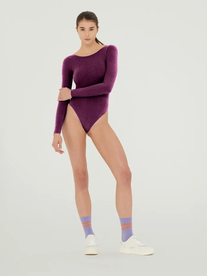 Shiny String Body Mineral Redpink Women Wolford Tops