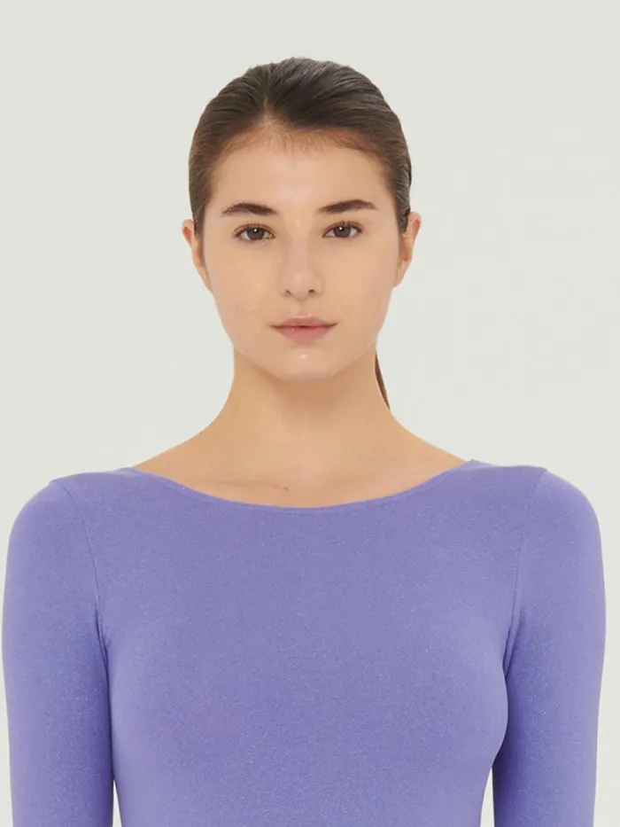 Shiny String Body Ultra Violetlight Aquamarine Women Wolford Tops