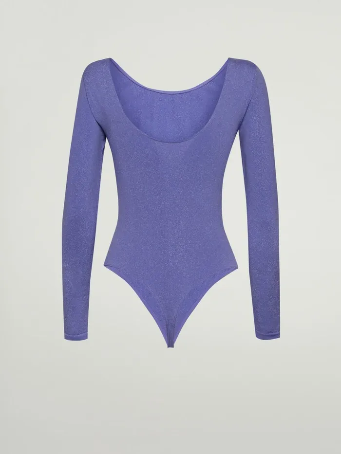Shiny String Body Ultra Violetlight Aquamarine Women Wolford Tops