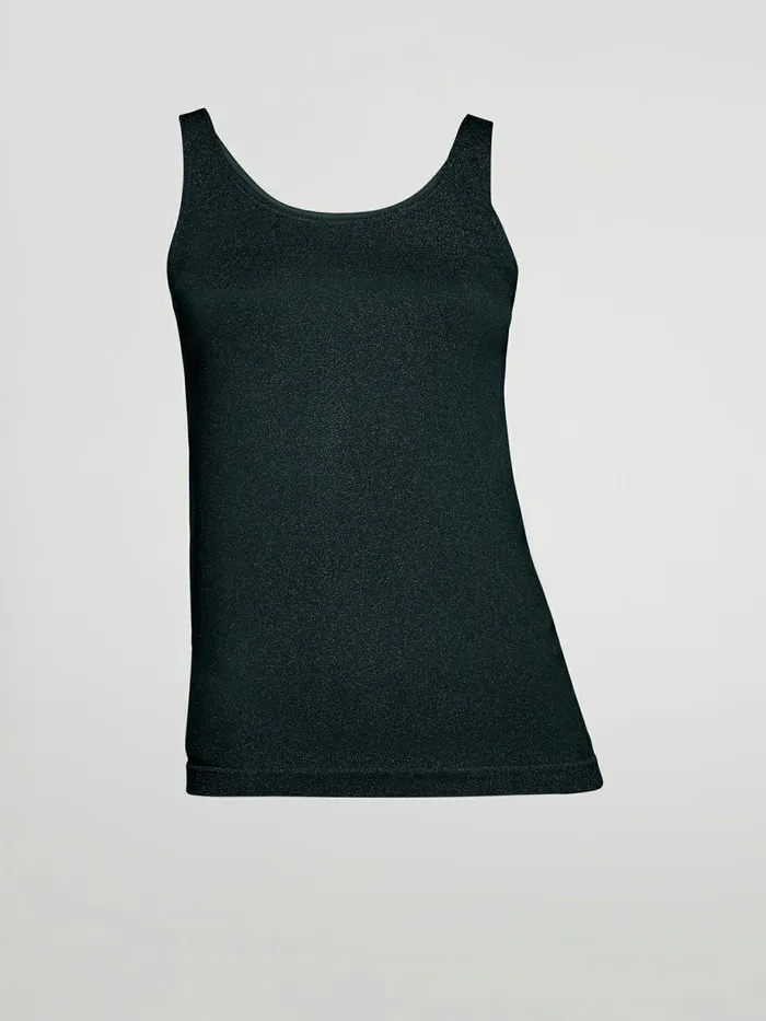 Shiny Top Sleeveless Blackpewter Women Wolford Tops