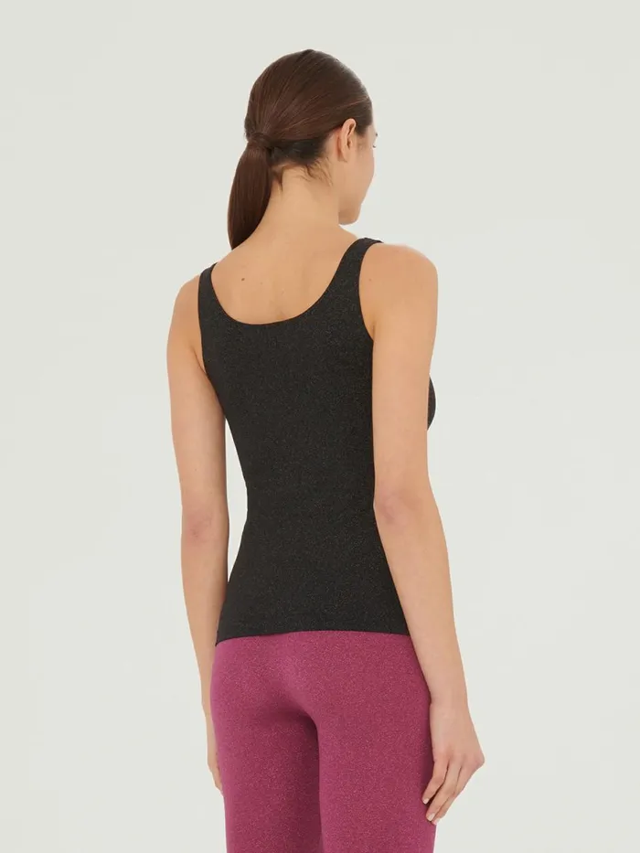 Shiny Top Sleeveless Blackpewter Women Wolford Tops