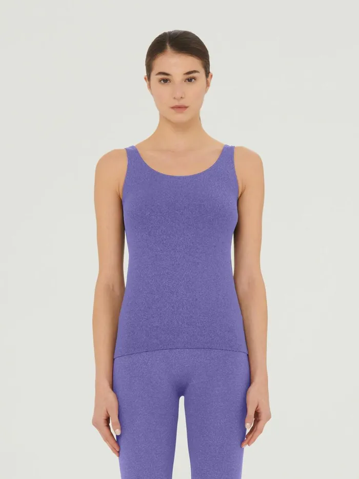 Shiny Top Sleeveless Ultra Violetlight Aquamarine Women Wolford Tops