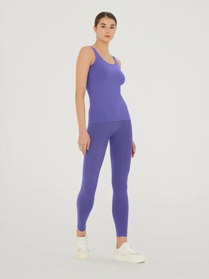 Shiny Top Sleeveless Ultra Violetlight Aquamarine Women Wolford Tops