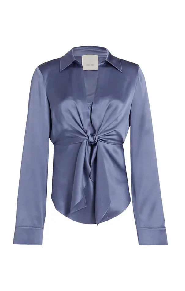 Shop Ally Top Soft Peri Cinq Sept Long Sleeve Tops