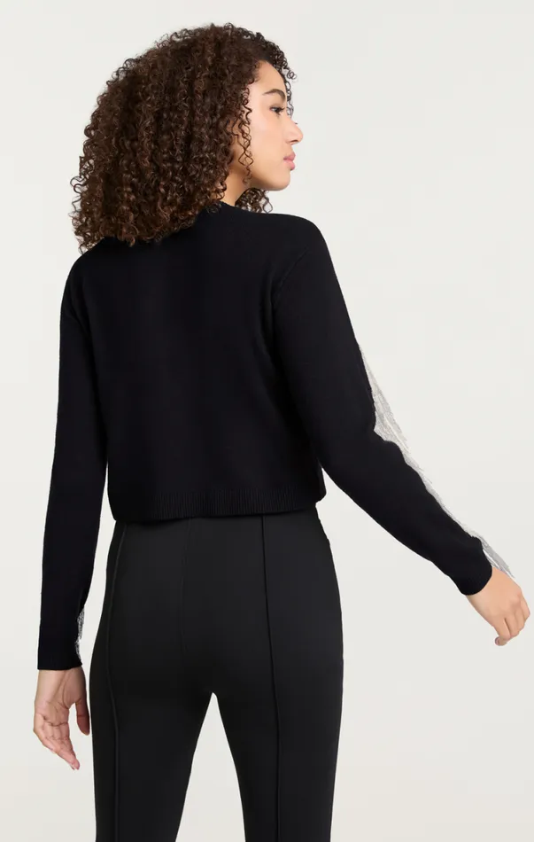 Shop Althea Sweater Blacksilver Cinq Sept Long Sleeve Tops