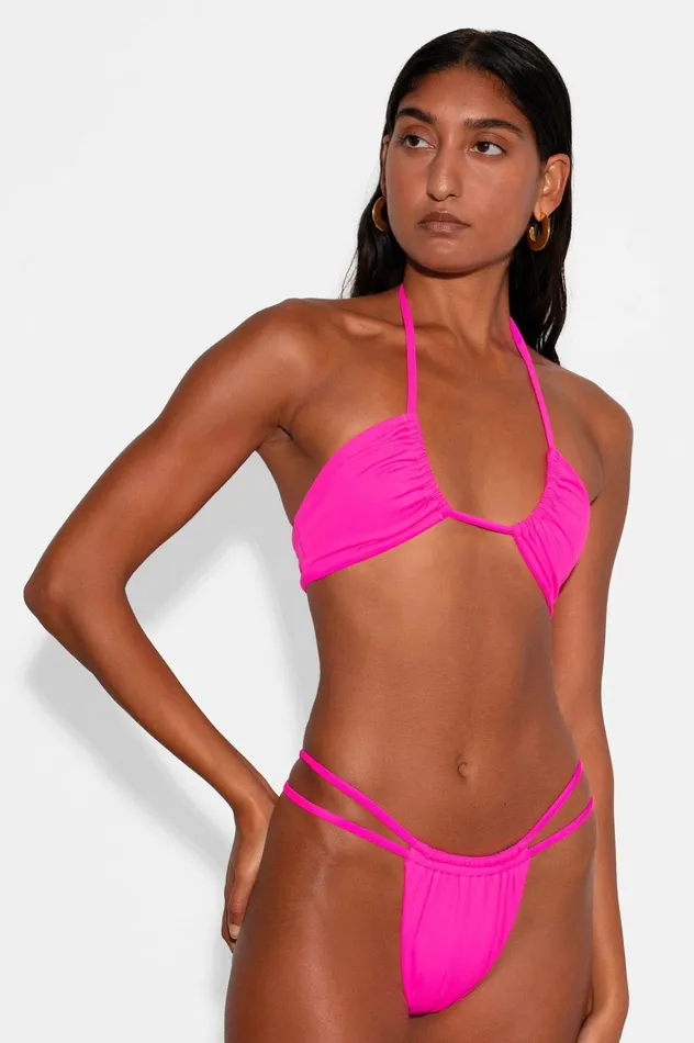 Shop Bikini Bottoms Mara Hoffman Coco Bikini Bottom Pink Shop Bikini Bottoms Mara Hoffman Coco Bikini Bottom Pink
