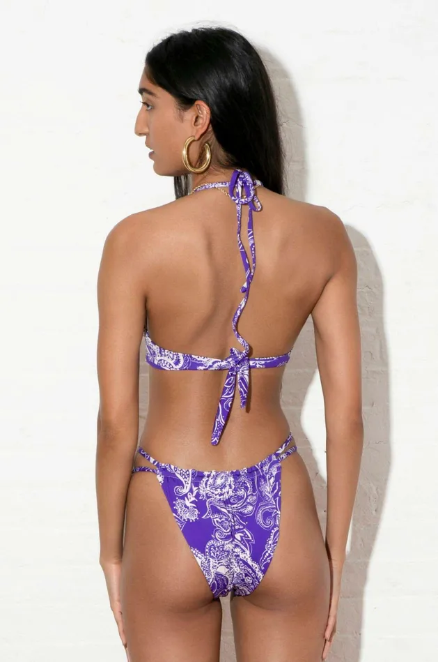 Shop Bikini Bottoms Mara Hoffman Coco Bikini Bottom Purple Shop Bikini Bottoms Mara Hoffman Coco Bikini Bottom Purple