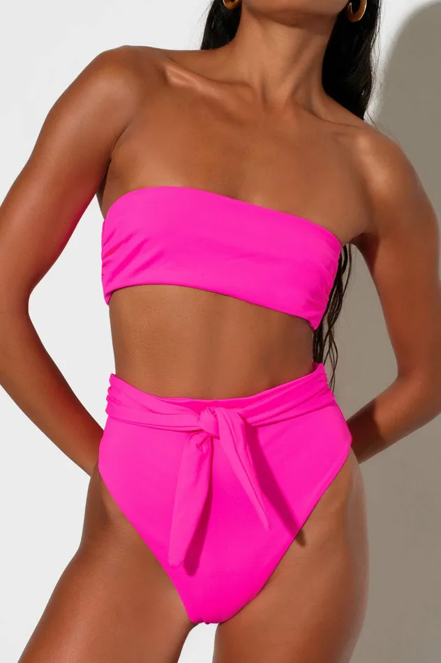 Shop Bikini Bottoms Mara Hoffman Goldie Bikini Bottom Pink Shop Bikini Bottoms Mara Hoffman Goldie Bikini Bottom Pink