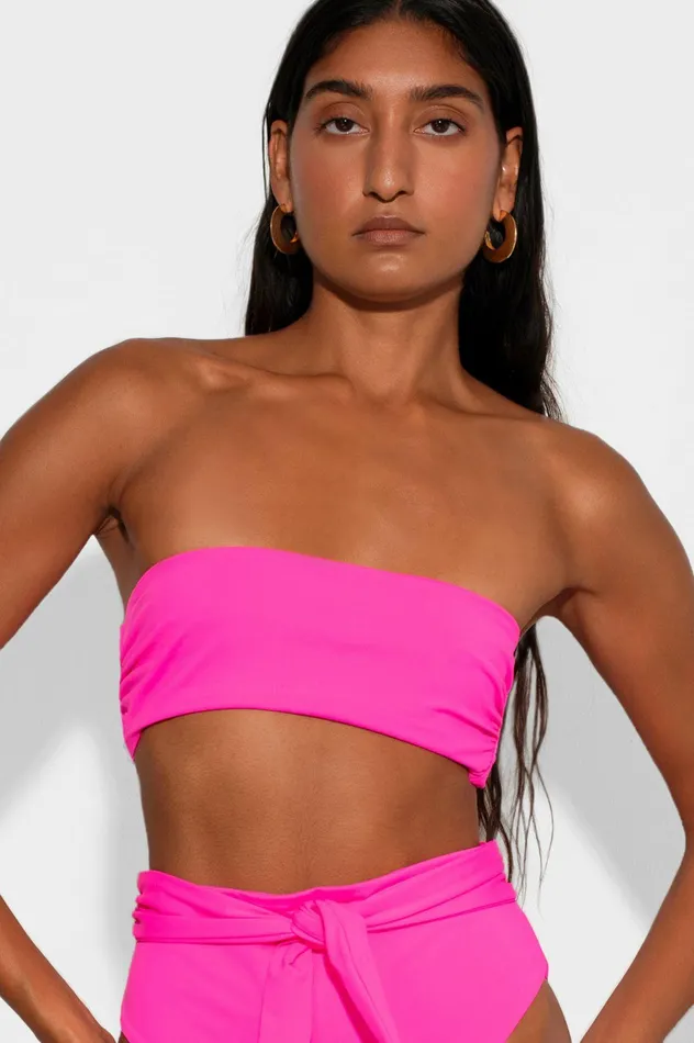 Shop Bikini Tops Mara Hoffman Abigail Bikini Top Pink Shop Bikini Tops Mara Hoffman Abigail Bikini Top Pink