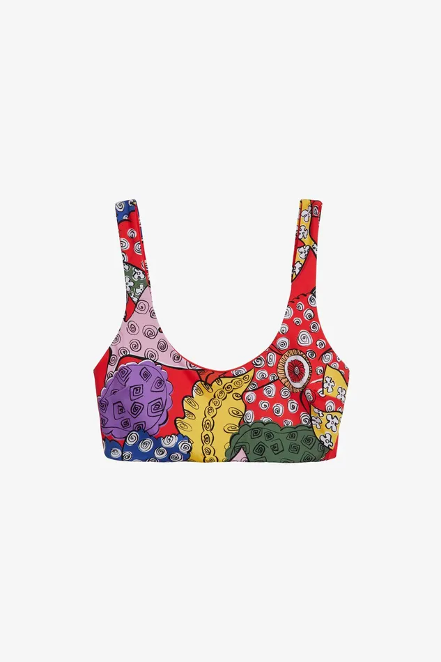 Shop Bikini Tops Mara Hoffman Lira Bikini Top Red